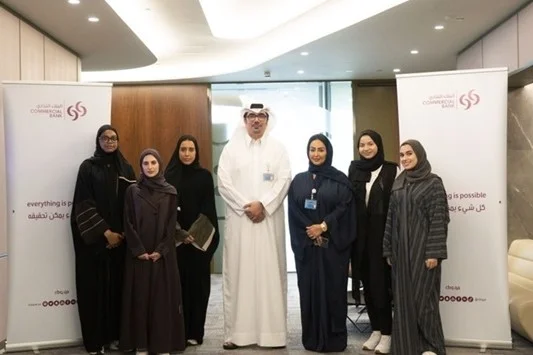 Qatar University students visit Commercial Bank as part of their internship program